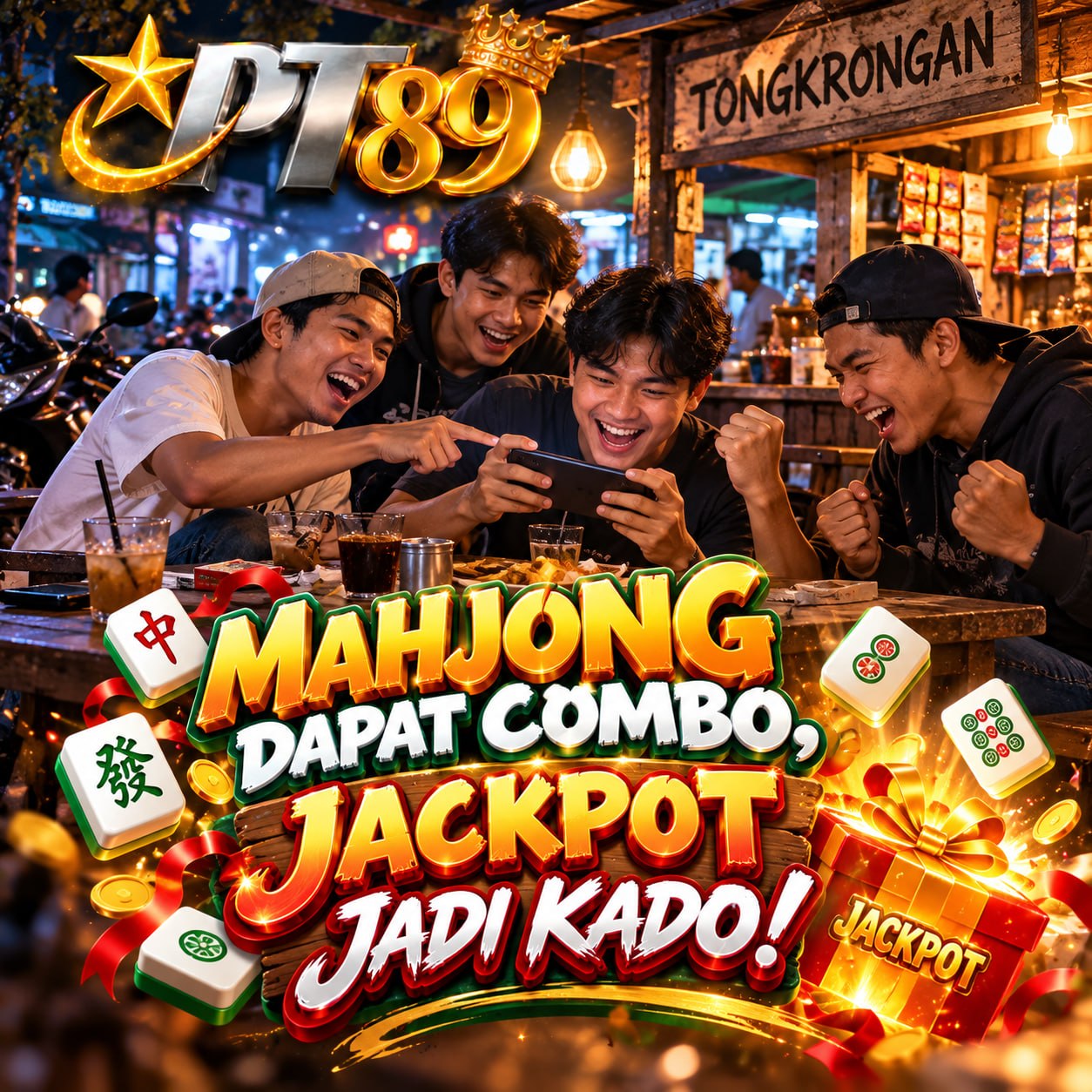 PT89 ✮ MAHJONG DAPAT COMBO, JACKPOT JADI KADO!
